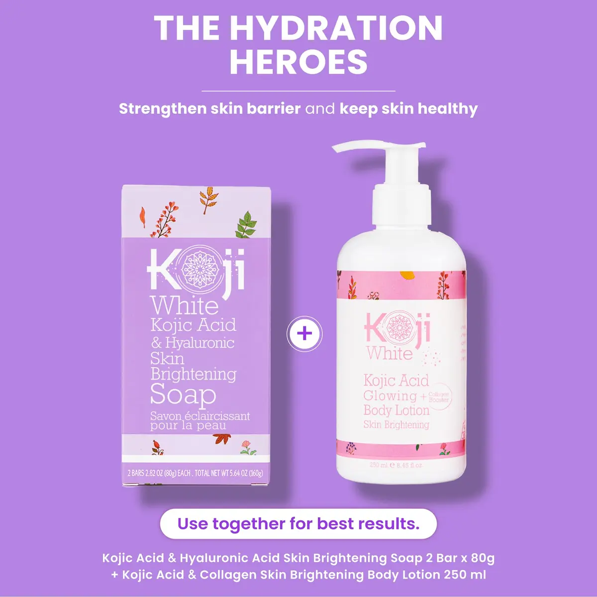 Koji White Kojic Acid & Hyaluronic Acid Skin Brightening Soap 2 Bars | Hydrating, Anti-Aging, Vegan - view 8