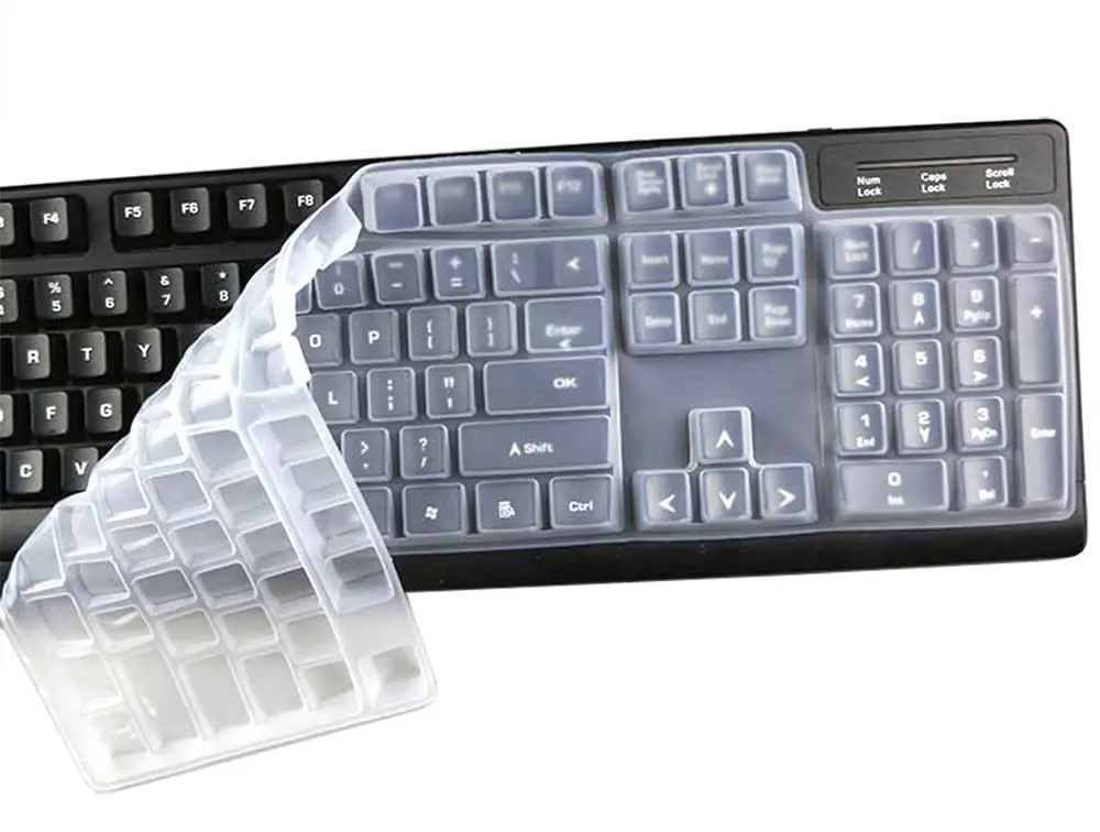 UHamn Clear Silicone Keyboard Skin Cover for Logitech K845 Mechanical Illuminated Keyboard | Dustproof & Waterproof - main product image