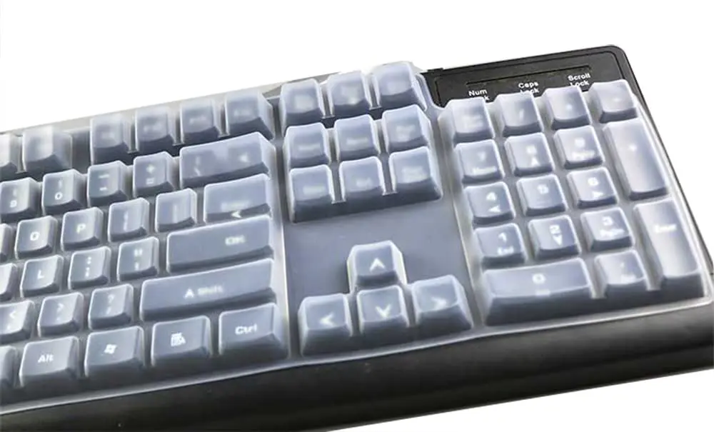 UHamn Clear Silicone Keyboard Skin Cover for Logitech K845 Mechanical Illuminated Keyboard | Dustproof & Waterproof - view 5