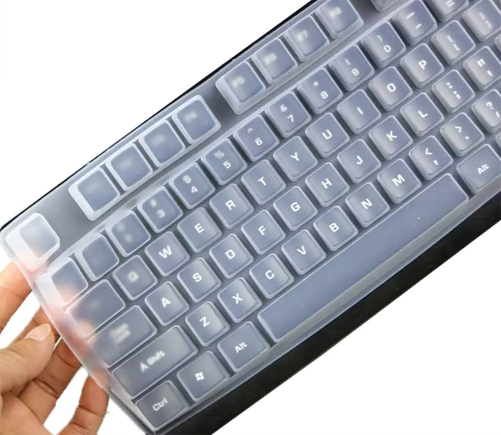 UHamn Clear Silicone Keyboard Skin Cover for Logitech K845 Mechanical Illuminated Keyboard | Dustproof & Waterproof - view 6