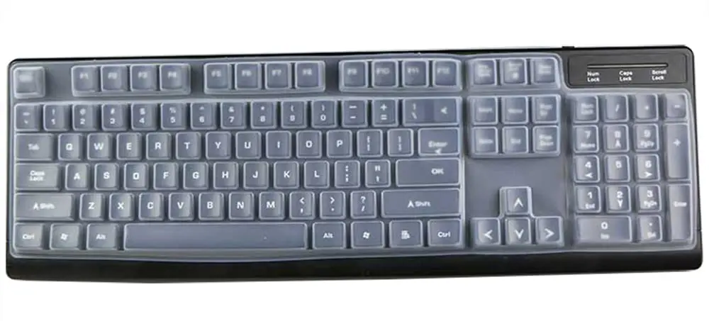 UHamn Clear Silicone Keyboard Skin Cover for Logitech K845 Mechanical Illuminated Keyboard | Dustproof & Waterproof - view 3