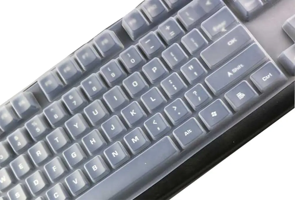 UHamn Clear Silicone Keyboard Skin Cover for Logitech K845 Mechanical Illuminated Keyboard | Dustproof & Waterproof - view 4