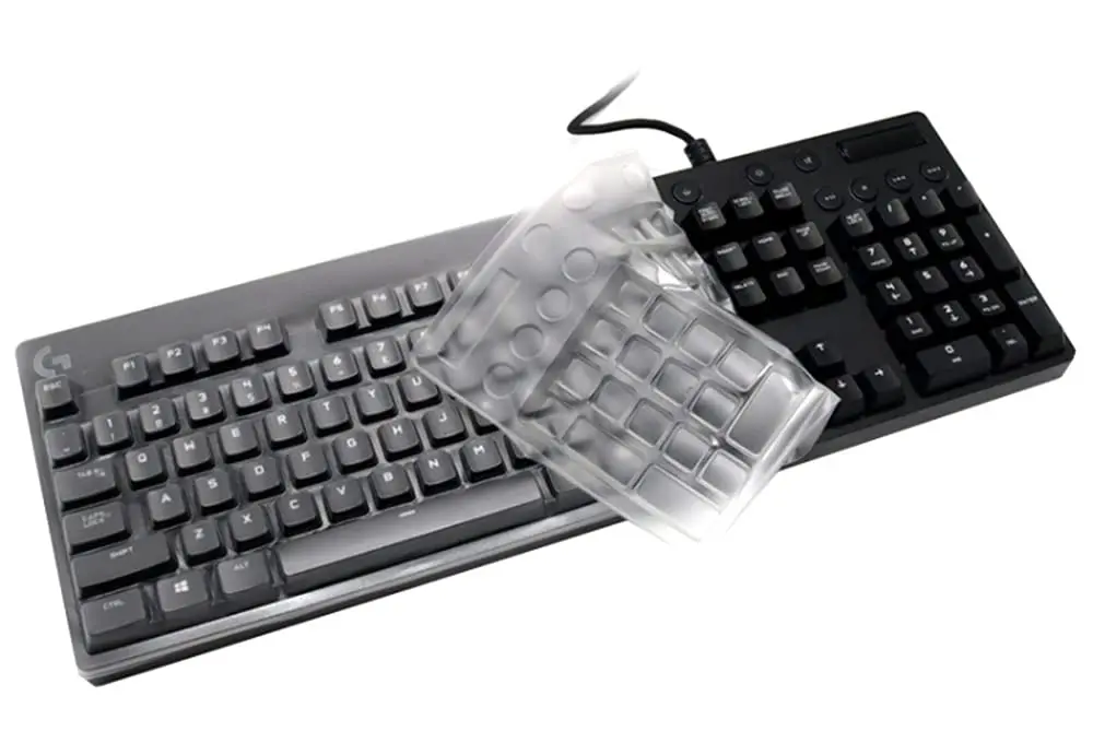 UHamn Clear Silicone Keyboard Skin Cover for Logitech G213 G610 G810 G512 G413 K840 Gaming Keyboards | US Layout - main product image
