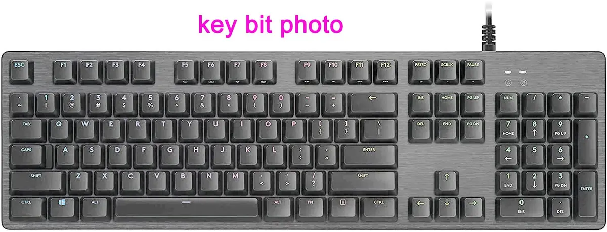 UHamn Clear Silicone Keyboard Skin Cover for Logitech G213 G610 G810 G512 G413 K840 Gaming Keyboards | US Layout - view 2