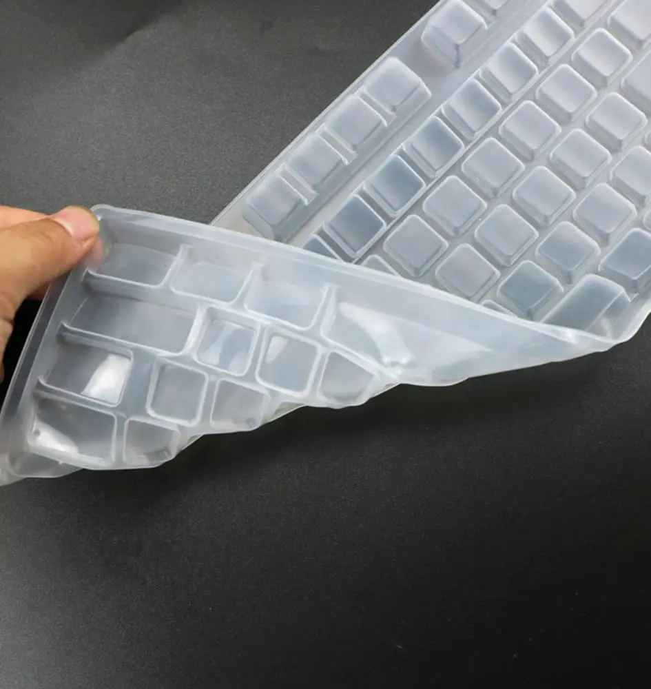 UHamn Clear Silicone Keyboard Skin Cover for Logitech G213 G610 G810 G512 G413 K840 Gaming Keyboards | US Layout - view 4