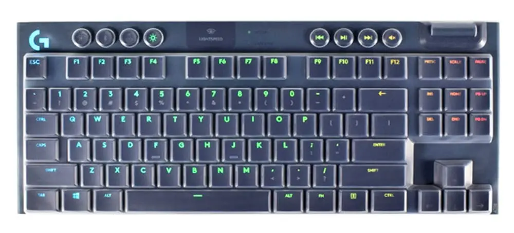 UHamn Dust-Proof Silicone Keyboard Skin Cover for Logitech G915 TKL | Ultra Thin, Waterproof, Dustproof, Washable - main product image