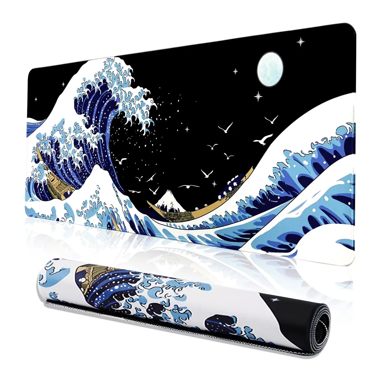 MEWOOCUE® Japanese Anime Gaming Mouse Pad XXL 88cm x 40cm (35.4 x 15.7 in) | Waterproof, Non-Slip, Smooth Surface - main product image
