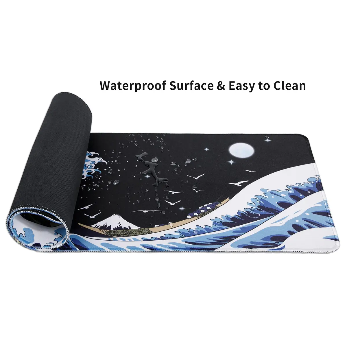 MEWOOCUE® Japanese Anime Gaming Mouse Pad XXL 88cm x 40cm (35.4 x 15.7 in) | Waterproof, Non-Slip, Smooth Surface - view 3