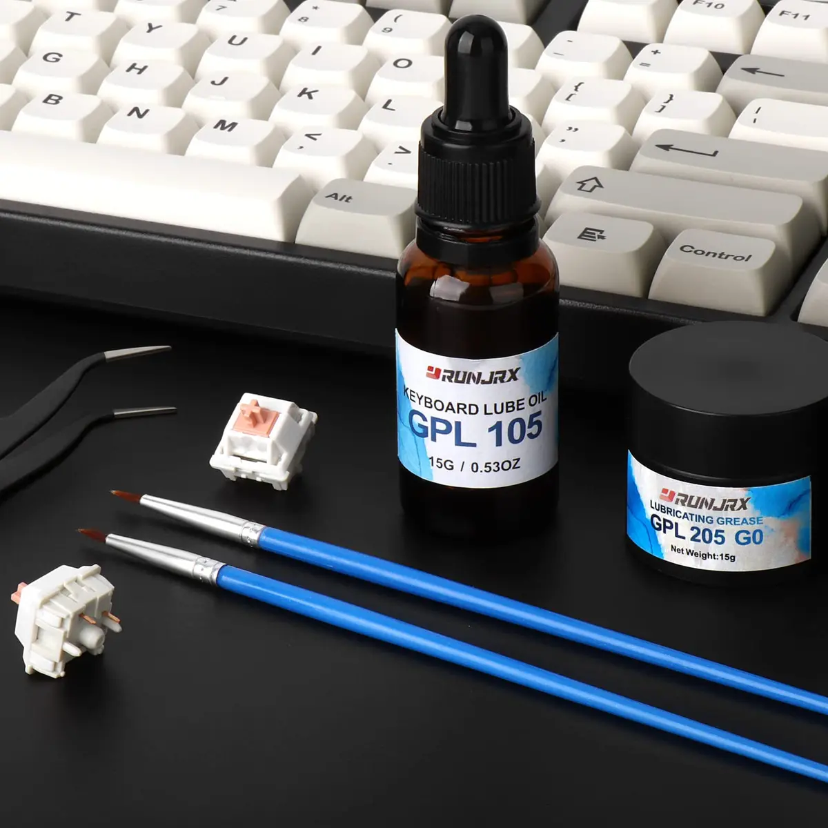 YIMAGUJRX Keyboard Switch Lube Grease Oil GPL 205 15g (0.53oz) & GPL 105 15g (0.53oz) | For Mechanical Keyboard Springs, Stabilizers, Switches - view 7