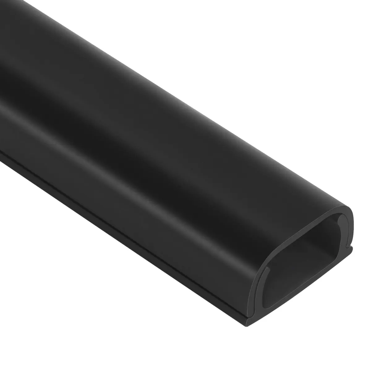 ZhiYo 68" Cord Covers for Wires on Wall, Black Cord Hider, 0.95"W x 0.47"H | Paintable & Cuttable Wall Cable Raceway - main product image