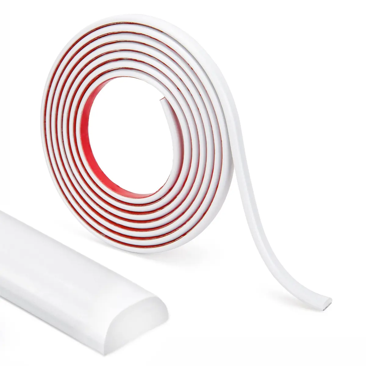 LONGKING 10 ft (3.05 m) Peel and Stick Trim | Flexible White PVC Molding for Walls, Borders, Backsplash - main product image