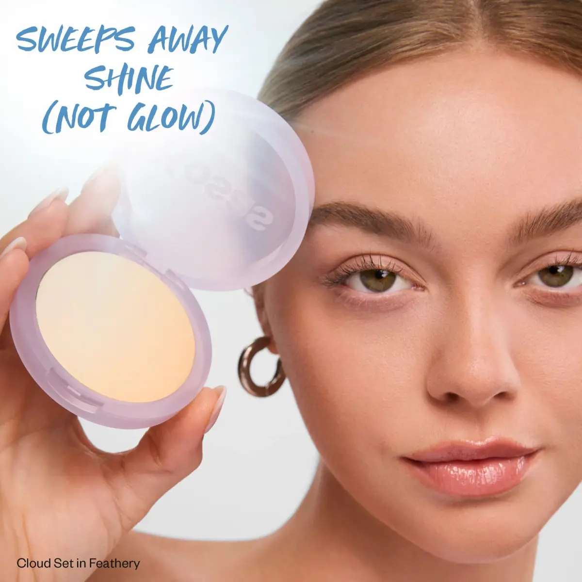 Kosas Cloud Set Pressed Setting Powder Feathery (0.3 oz / 8.5 g) | Shine Control for Natural Matte Finish - view 3