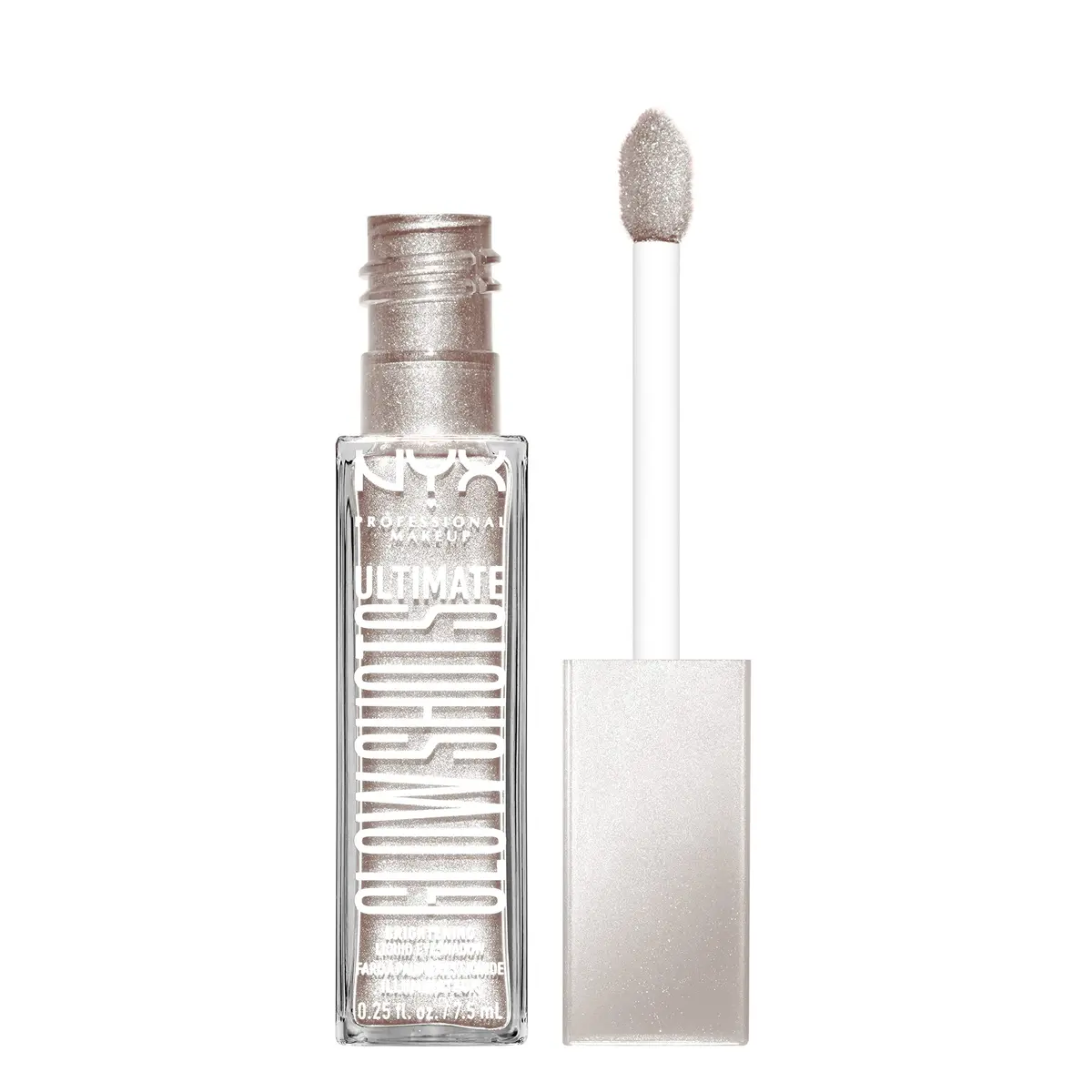 NYX PROFESSIONAL MAKEUP Ultimate Glow Shots Liquid Eyeshadow Come Thru Coconut 7.39ml (0.25 Fl Oz) | Shimmer with Vitamin C - main product image
