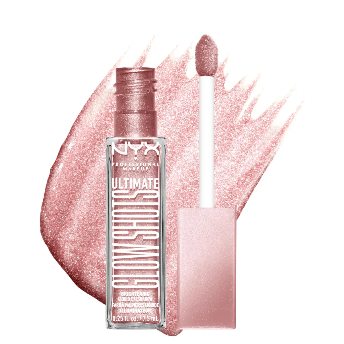 NYX PROFESSIONAL MAKEUP Ultimate Glow Shots Liquid Eyeshadow Grapefruit Glow 7.39ml (0.25 Fl Oz) | Shimmer with Vitamin C - main product image