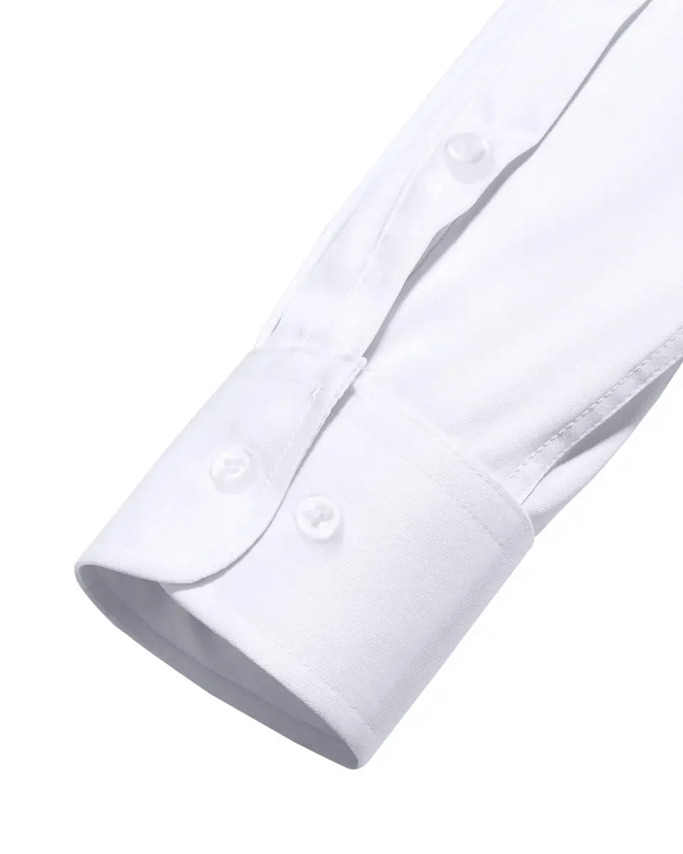 Alimens & Gentle White Button Down Shirt Men Regular Fit Long Sleeve Stretch Dress Shirt XL | Business Formal - view 7