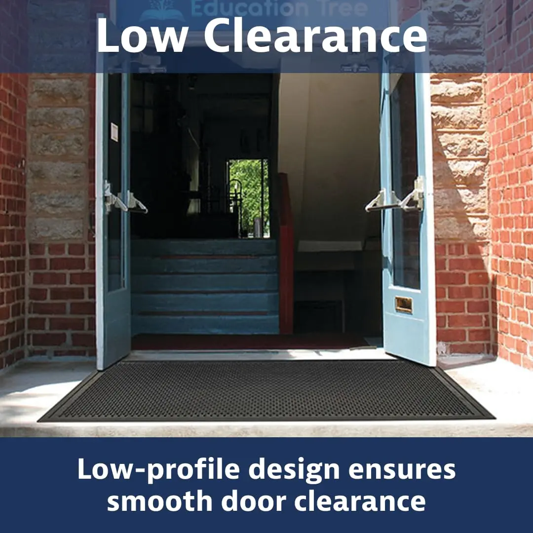 Notrax Soil Guard™ Rubber Scraper Entrance Mat 4' x 6' | Heavy-Duty Weatherproof Rubber Mat - view 3