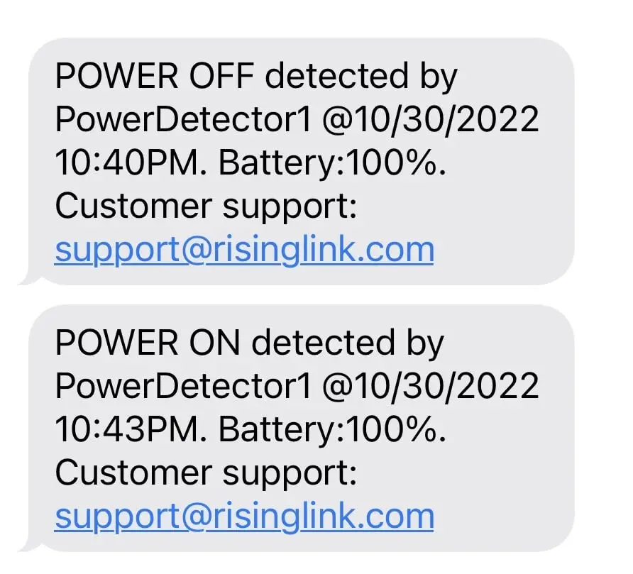 Risinglink WiFi Power Outage Alarm Detector 24/7 | US-Engineered Power Failure & Restoration Alerts - view 7