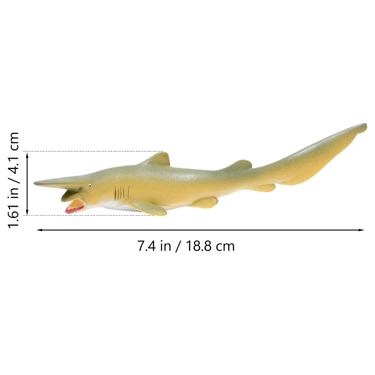 Milisten Goblin Shark Toy Figure 18.8cm (7.4in) | Realistic Deep Sea Animal Model - view 7