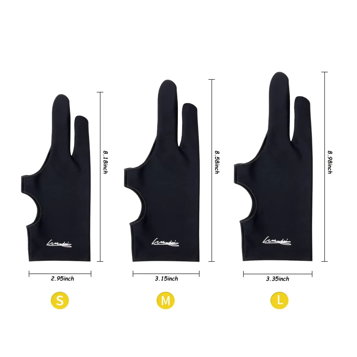 WooKoudai Digital Drawing Glove 2 Pack, Large | Smudge Guard for Artists - view 5