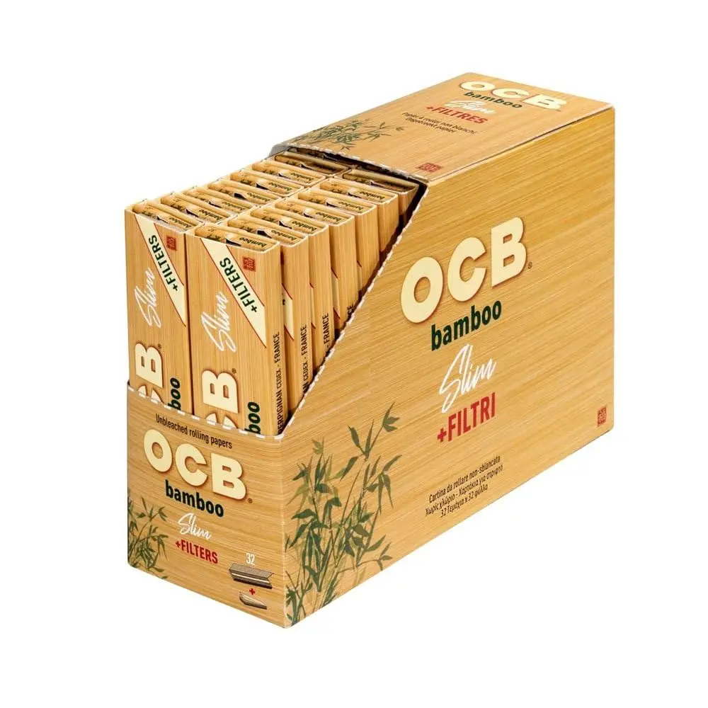 OCB Bamboo King Size Slim Paper | Unbleached Bamboo Cigarette Paper (12g) - main product image