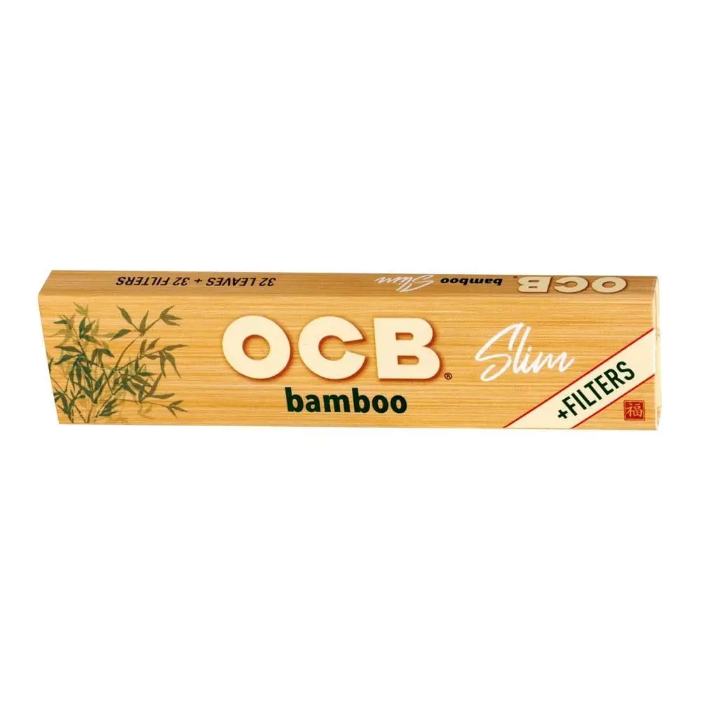 OCB Bamboo King Size Slim Paper | Unbleached Bamboo Cigarette Paper (12g) - view 2