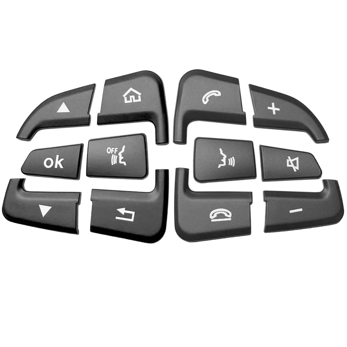 Angelguoguo Car Steering Wheel Button Switch Trim Cover Sticker Fit for Mercedes Benz W205 X253 W447 | Durable ABS, Easy DIY - view 6