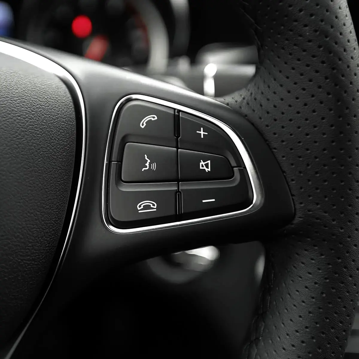Angelguoguo Car Steering Wheel Button Switch Trim Cover Sticker Fit for Mercedes Benz W205 X253 W447 | Durable ABS, Easy DIY - view 7