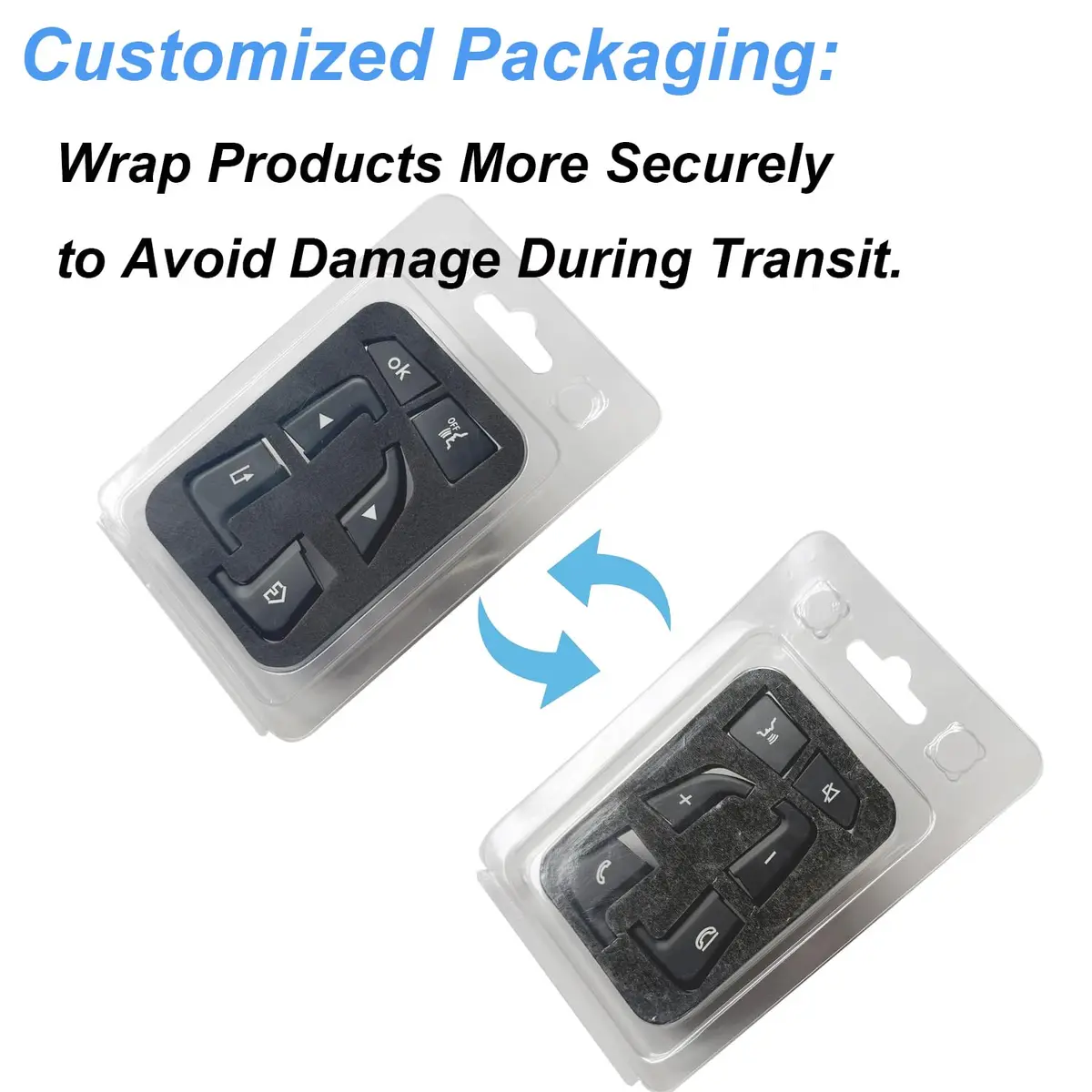 Angelguoguo Car Steering Wheel Button Switch Trim Cover Sticker Fit for Mercedes Benz W205 X253 W447 | Durable ABS, Easy DIY - view 3