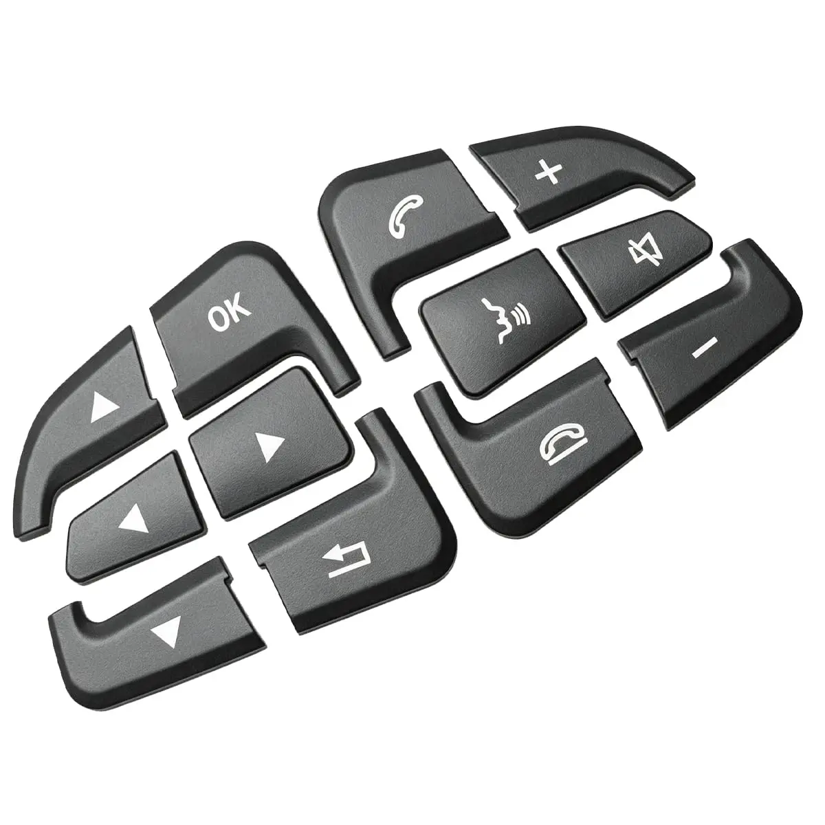Angelguoguo Steering Wheel Button Cover for Mercedes Benz A B CLA GLA GLE CLS SLC SL Vito Class | Durable ABS Fitment - view 4