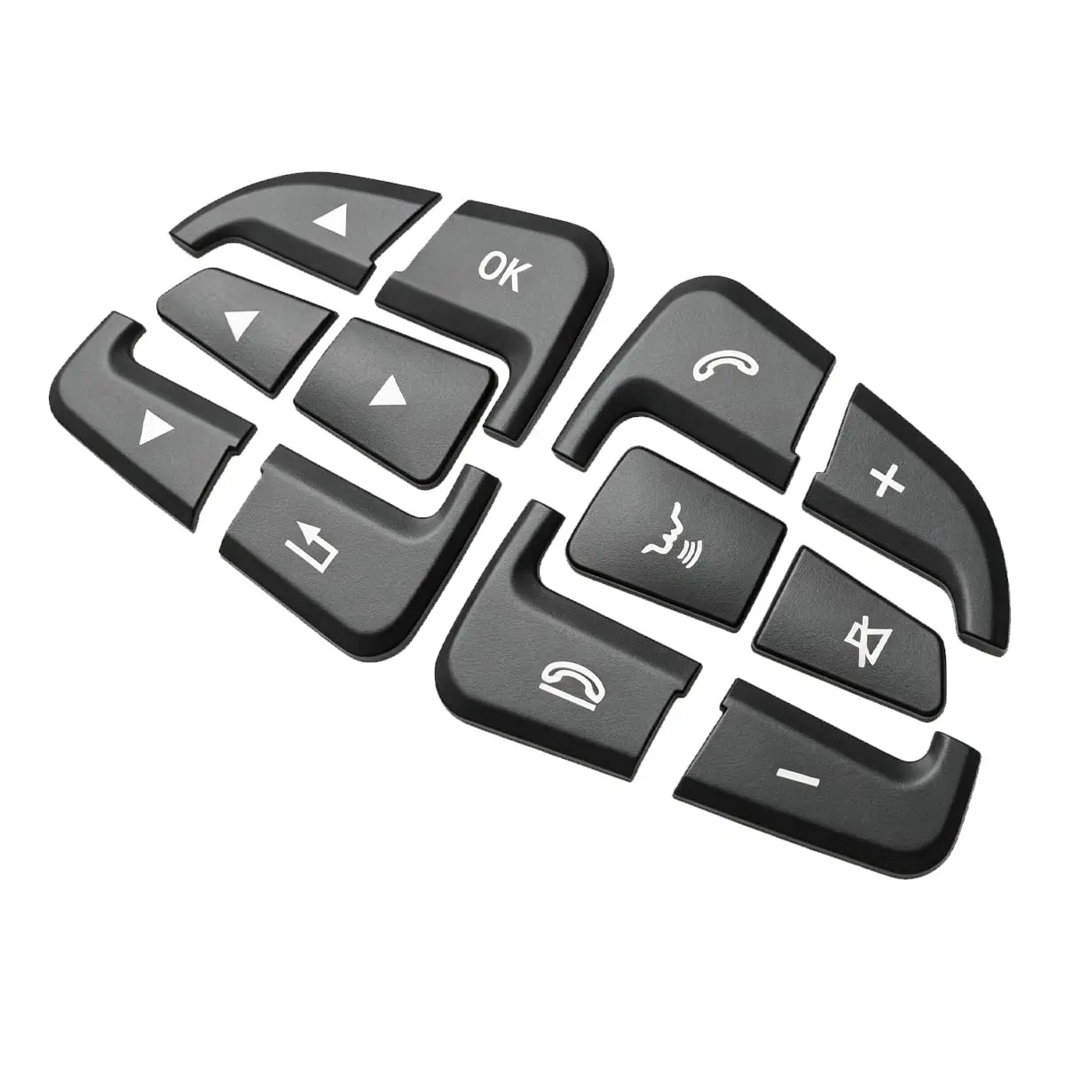 Angelguoguo Steering Wheel Button Cover for Mercedes Benz A B CLA GLA GLE CLS SLC SL Vito Class | Durable ABS Fitment - view 5
