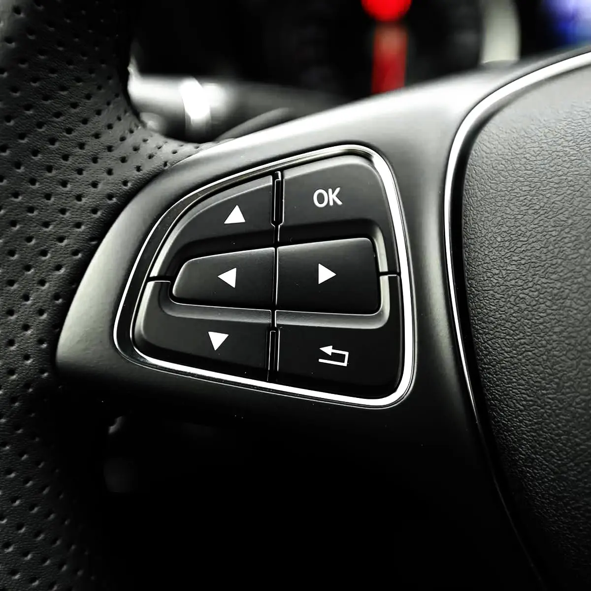 Angelguoguo Steering Wheel Button Cover for Mercedes Benz A B CLA GLA GLE CLS SLC SL Vito Class | Durable ABS Fitment - view 6