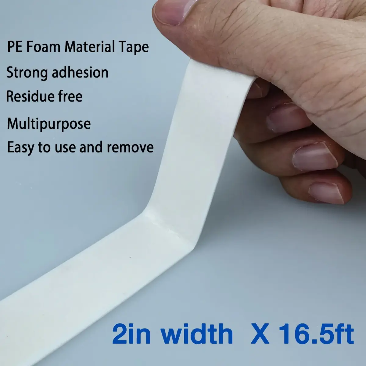 Hasaky Double Sided Mounting Tape 50mm x 5.03m (2in x 16.5ft) | Heavy Duty Foam Tape for Walls & Surfaces - view 3