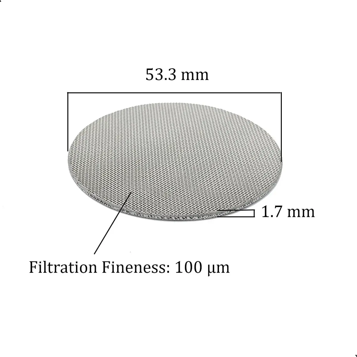 XIWENQUKU 53.3mm Coffee Portafilter Puck Screen 2-Pack | 100μm Filtration for Smoother Extraction - view 2