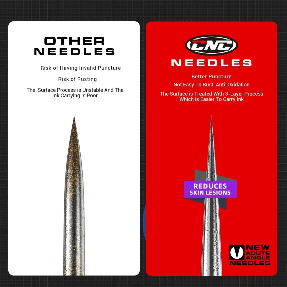 CNC 5RL Tattoo Needles Cartridge 20Pcs #12 Round Liner with Membrane | Sterilized Disposable Needles - view 3