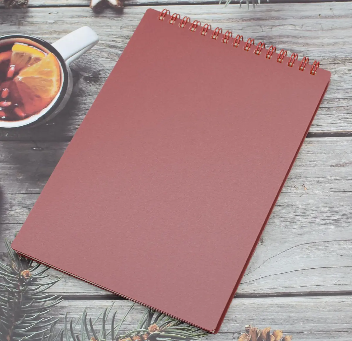 Yansanido Top Bound Spiral Notebook 4 Pack | A5 Size Thick Plastic Hardcover 7mm College Ruled Paper - view 9