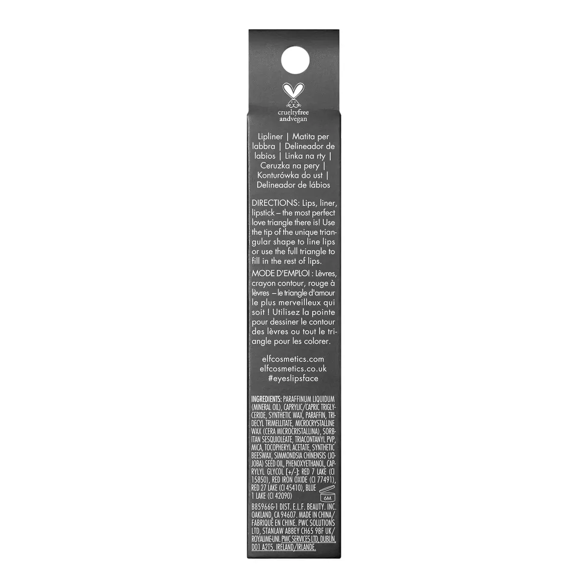 e.l.f. Love Triangle Lip Filler Liner Plum | Sculpt, Fill, Long-Lasting Intense Color - view 6