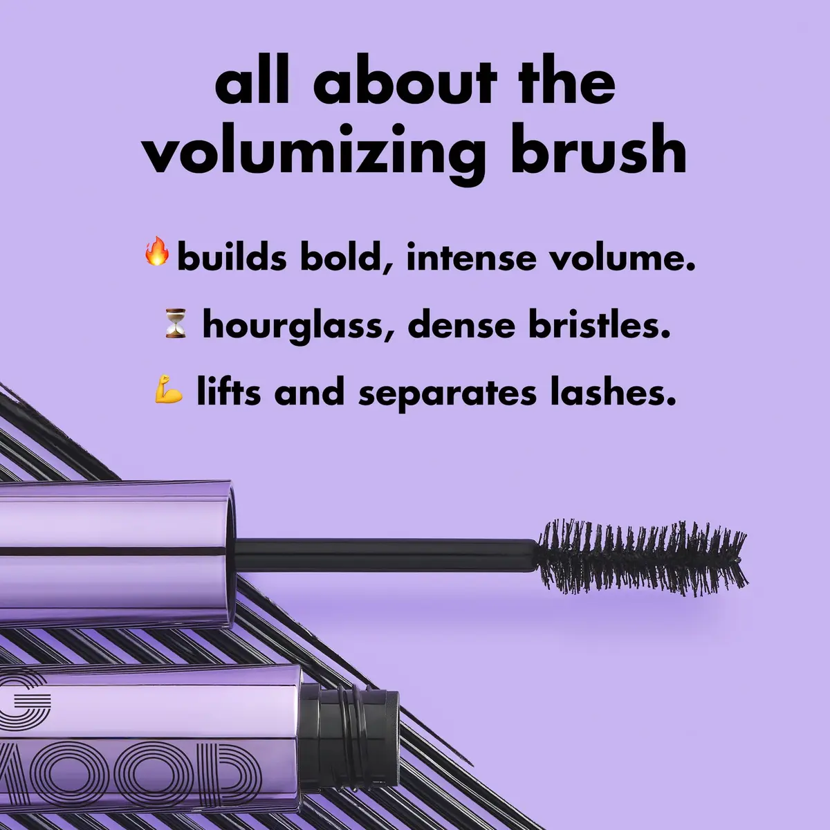 e.l.f. Big Mood Mega Volume & Lifting Mascara, Deep Brown 10ml (0.30 fl Oz) | Hourglass Brush for Bold, Lifted Lashes - view 5