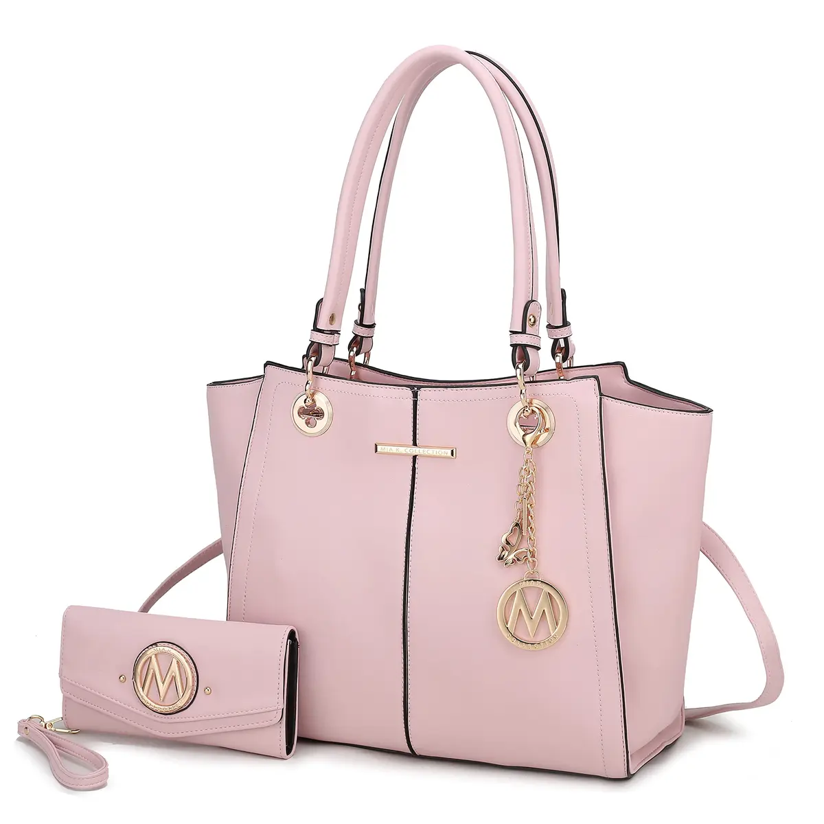 J'OMOR BY MIA Vegan Leather Tote Bag with Wallet | Spacious, Elegant & Durable - main product image