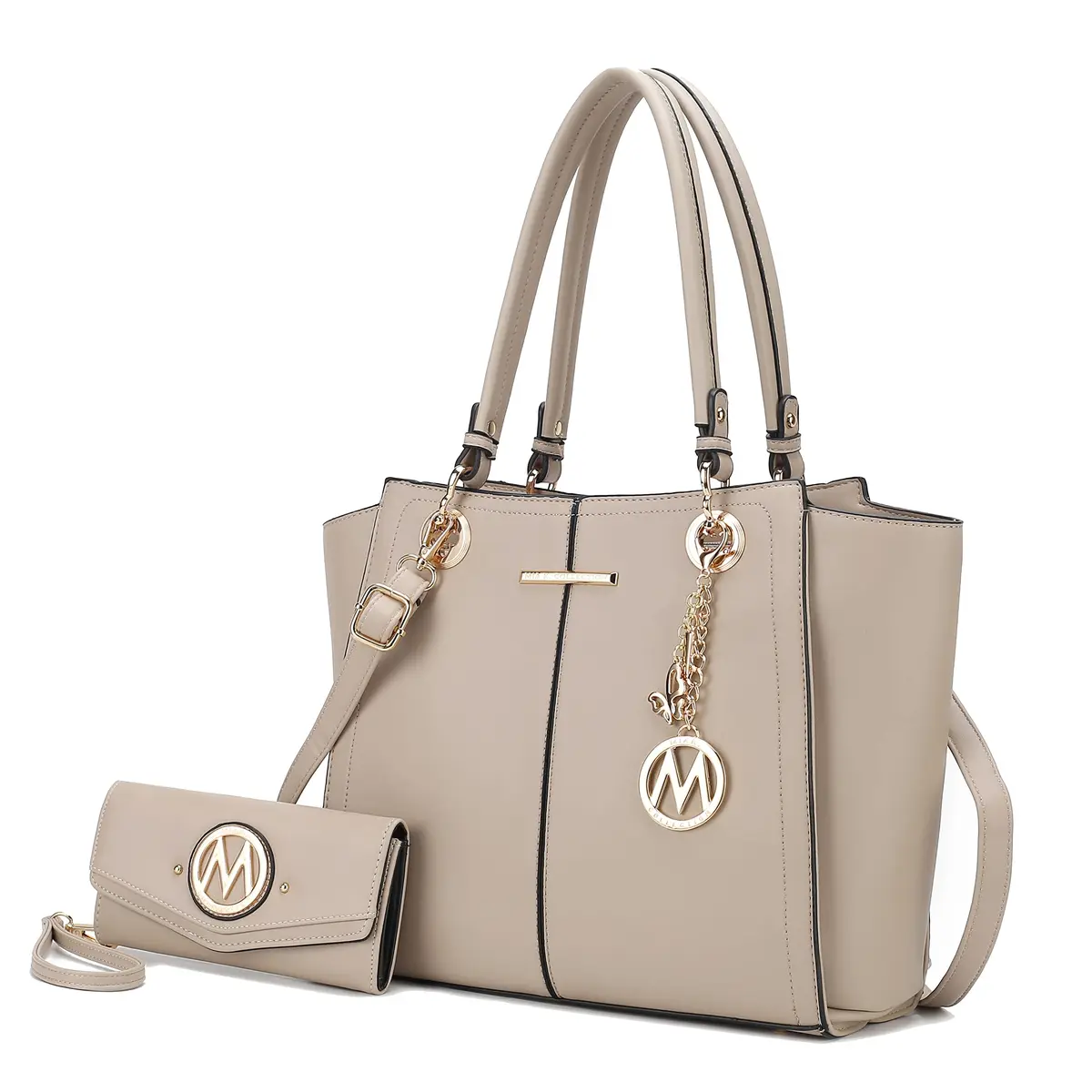 J'OMOR BY MIA Vegan Leather Tote Bag with Wallet | Spacious, Stylish & Durable - main product image