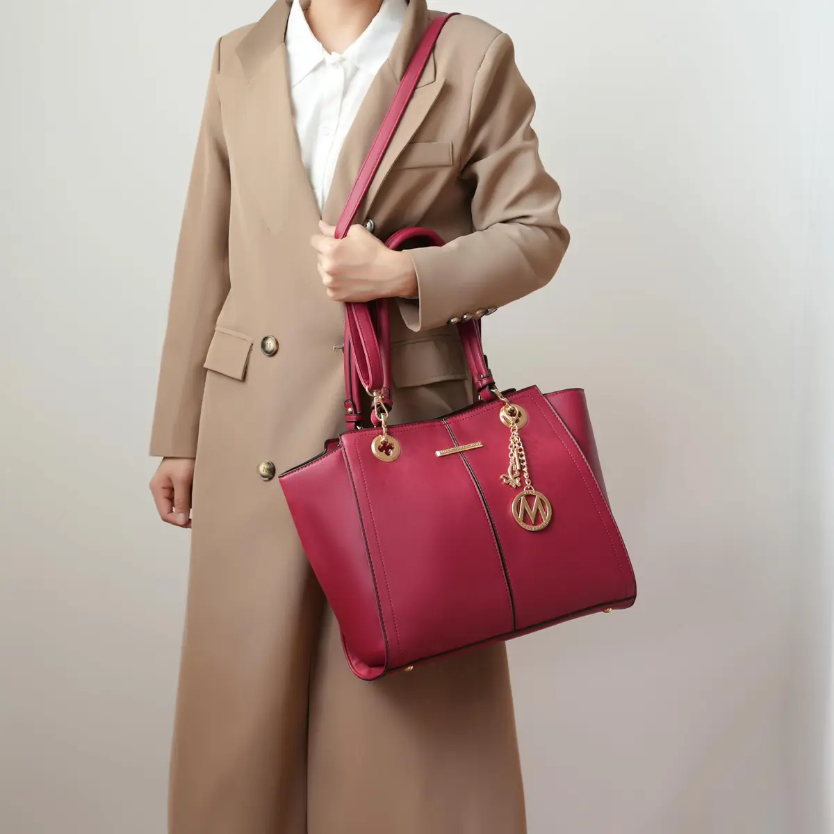 J'OMOR BY MIA Vegan Leather Tote Bag with Wallet | Spacious, Stylish & Durable - view 3