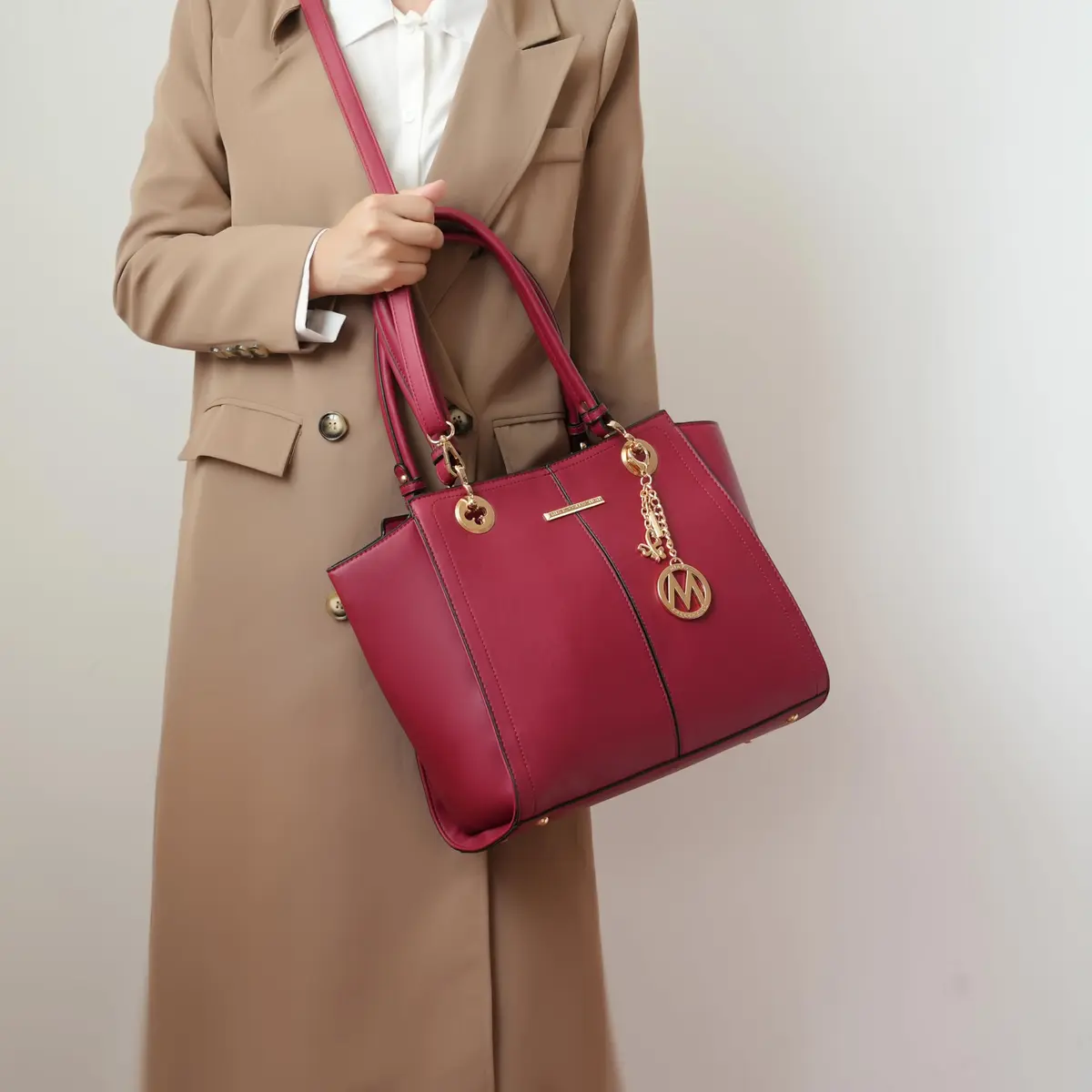 J'OMOR BY MIA Vegan Leather Tote Bag with Wallet | Spacious, Stylish & Durable - view 4