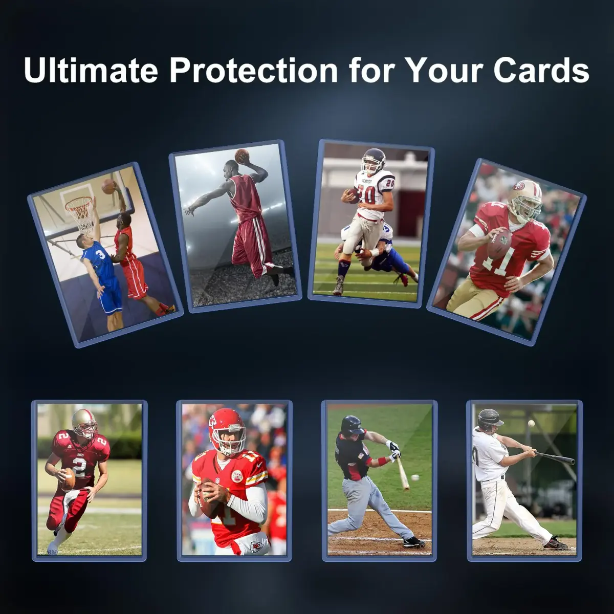 Mlikero 200 Card Sleeves Hard Plastic, 3"X4" Baseball Card Protector | Max Protection Card Sleeves - view 6