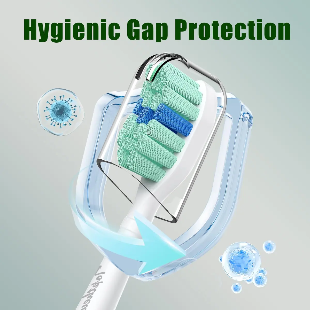 toptheway Toothbrush Replacement Heads Compatible with Philips Sonicare 10 Pack | Plaque Control & Gentle Bristles - view 7