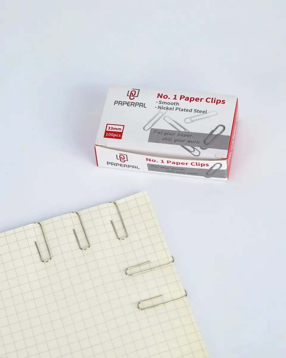 PAPERPAL Smooth Paper Clip #1 Size (33mm x 8mm) | 600 Count Silver Alloy Steel Clips - view 5