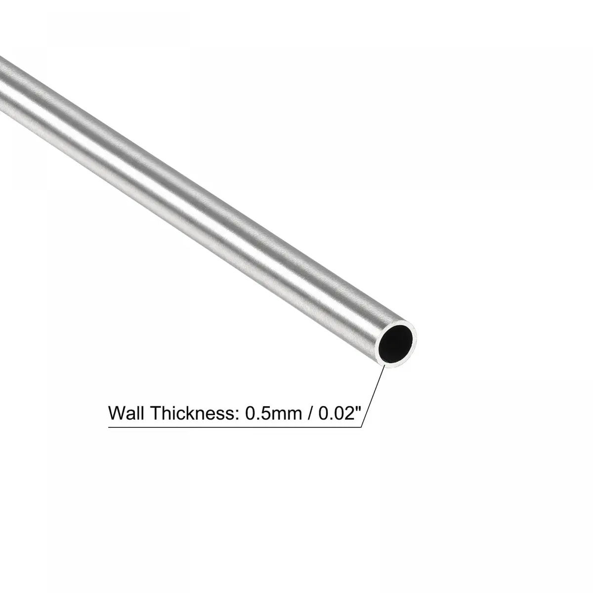 uxcell 316 Stainless Steel Tube 3mm OD 0.5mm Wall 300mm | Seamless, High Durability - view 3