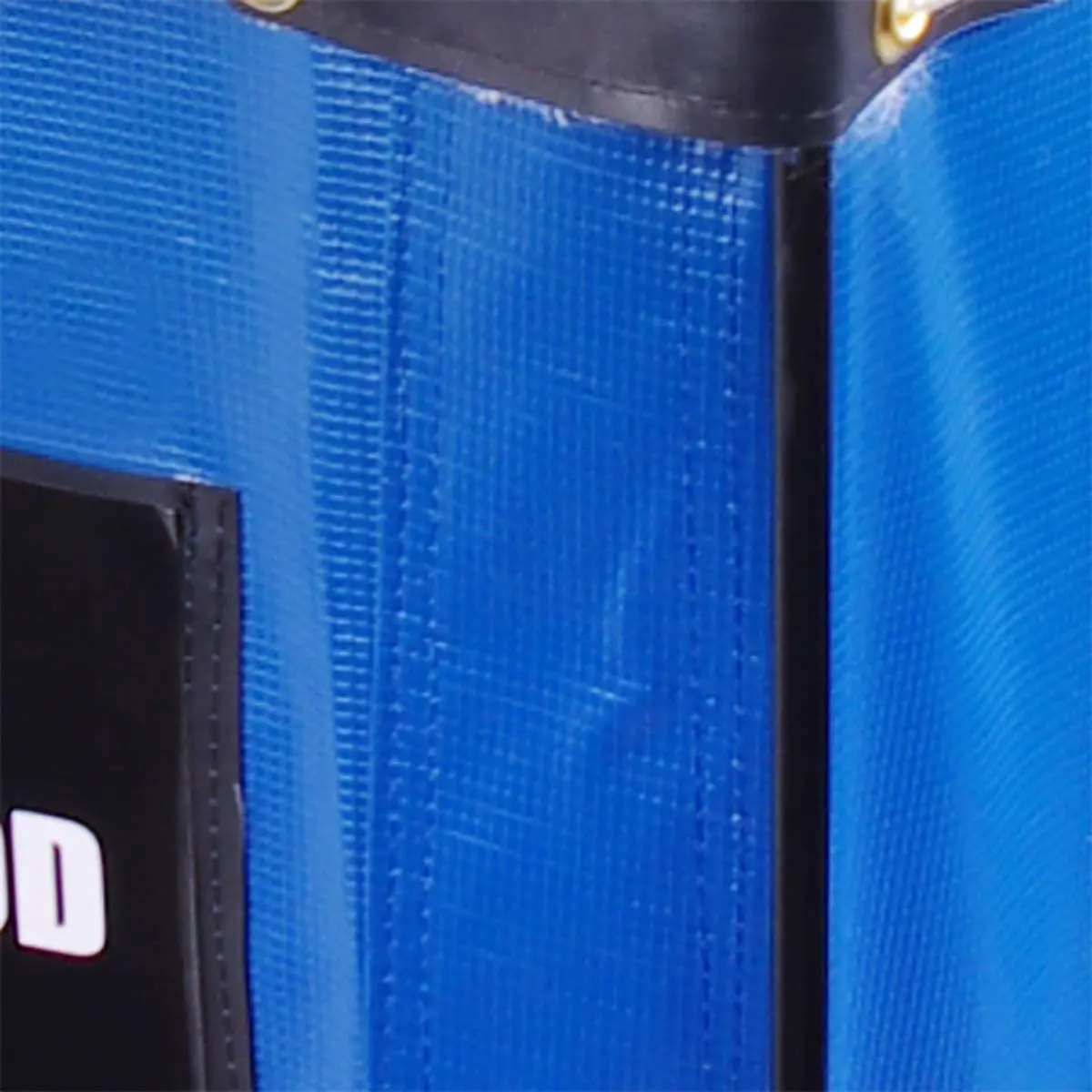 HIGOOD Vinyl Basket Truck, 16 Bushel Capacity, Blue | Industrial Material Transport Cart with Removable Liner - view 3