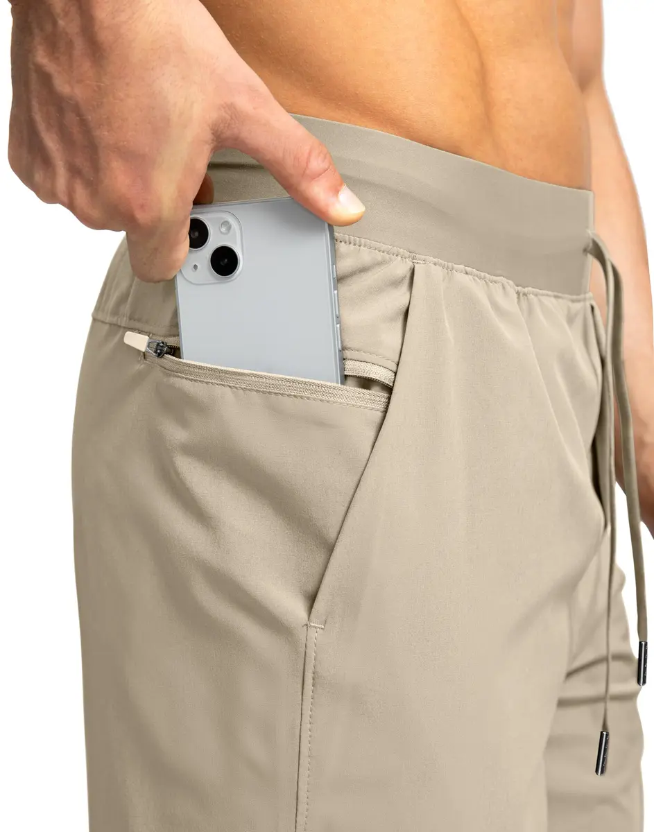 Soothfeel Men's Workout Athletic Shorts with 3 Pockets 7" Inseam | Lightweight, Quick-Drying, Breathable Active Shorts - view 6