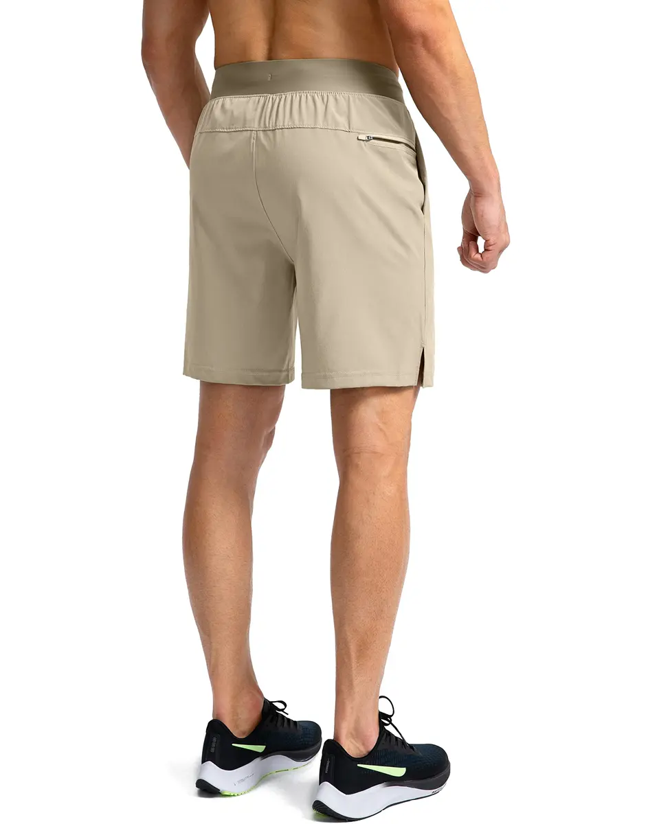 Soothfeel Men's Workout Athletic Shorts with 3 Pockets 7" Inseam | Lightweight, Quick-Drying, Breathable Active Shorts - view 3