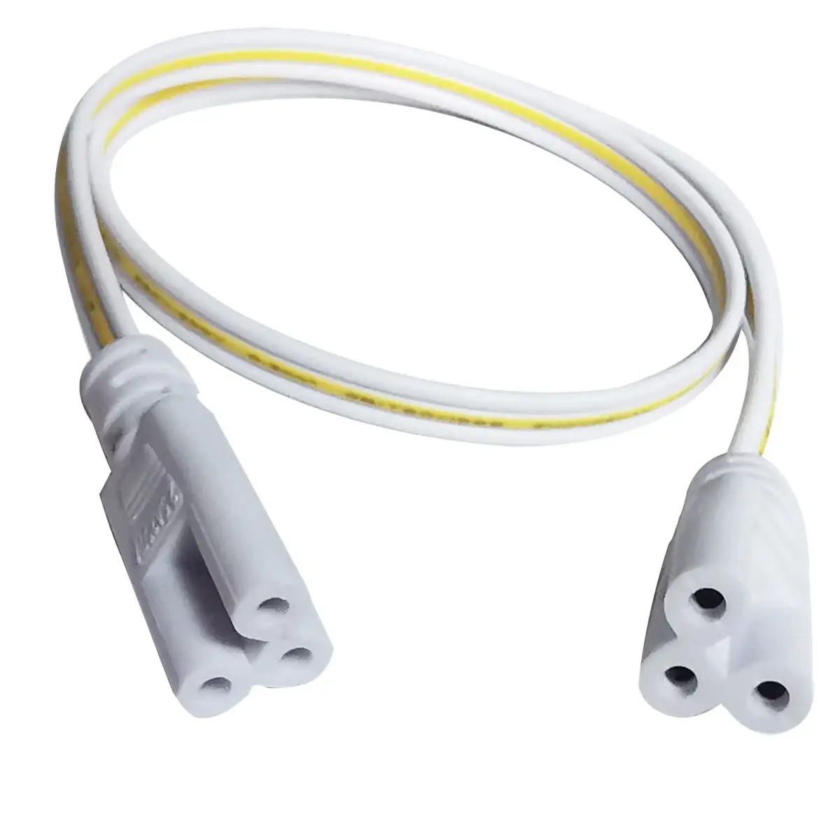 Faoyliye T5 T8 Tube Connector Cords 20cm (7.8in) 10-Pack | 3-Pin Female to Female LED Extension Cable - view 4