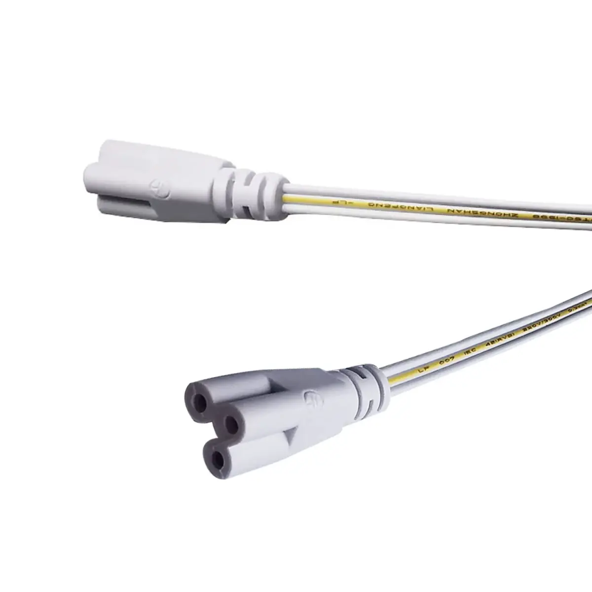 Faoyliye T5 T8 Tube Connector Cords 20cm (7.8in) 10-Pack | 3-Pin Female to Female LED Extension Cable - view 3